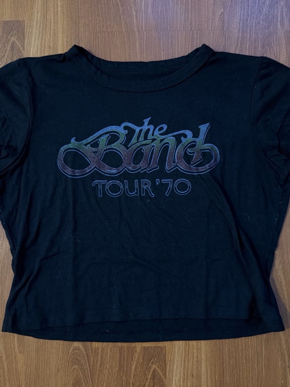 Black 'The Band Tour '70' Graphic Tee